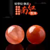 Ágata Vermelha Flamejante do Sul Natural Contas Redondas Contas Individuais Pulseira de Ágata Liangshan Material de Sichuan Contas Individuais Acessório Único
