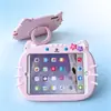 Funda Protectora para Tableta iPad10 iPadPro11 Silicona Air5 Linda 9.7 Flor Gato mini67 Antigolpes 10.2