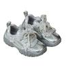 2026 Verão Novos Sapatos Infantis Meninas Tênis com Laço de Pérola e Flor Rede Única Respirável Sapatos de Treinamento Princesa