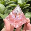 Comercio exterior, nuevos adornos piramidales de grava de cristal natural para sala de estar, oficina, escritorio, joyería, regalos navideños sencillos