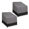 Juego de Sofá Doble para Exterior Impermeable WOQI Cubierta para Muebles de Exterior Resistente al Viento con Ventilación Amazon Transfronterizo