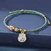 Pulseras de Cuerda Coloridas del Festival del Bote del Dragón, Colgantes Iridiscentes de Dibujos Animados de Tamales de Arroz, Pulseras Ajustables Trenzadas Brillantes y Joyería
