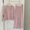 Roupa de Loungewear Mousse Cashmere Du Xiaozhai para Mulheres, Primavera e Outono, Renda de Cílios, Ampla e Solta, Amiga da Pele, Macia, Pode Ser Usada Fora, Pijama