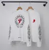 La camiseta de manga larga con estampado sánscrito y patchwork CH Chrome Hearts 26SS, nueva para primavera-verano, es un éxito en el comercio exterior transfronterizo al por mayor.