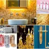 Resina Cristal Folha de Ouro Flakes Pó Laser Pó Brilhante 48 Cores Glitter Decorações para Unhas Lantejoulas para Slime Contas de Vidro