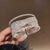 Pulsera Elástica de Diamantes Estilo Francés con un Toque de Lujo Ligero y Alta Gama, Joyería Elegante y Versátil con un Diseño Único y a la Moda, Nicho
