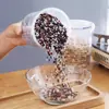 Frasco Sellado Grande de Grado Alimenticio Caja de Almacenamiento Fresco para Refrigerador de Cocina Frasco de Almacenamiento de Plástico Frasco para Granos Divididos Cereal