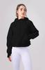 Ropa de Yoga Otoño e Invierno Sudadera con Capucha Holgada Cálida Chaqueta Deportiva de Fitness para Mujer Manga Larga Engrosada Cómoda de Secado Rápido