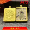 Lançamento de Novo Produto Mais Vendido: Yiboyuntian Guan Er Yi (Guanyu) Colar com Pingente Thangka Pintado a Ouro para Paz e Proteção, Estilo Étnico