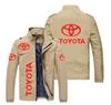 2022 Comercio Exterior para hombre transfronteriza nueva chaqueta con estampado de logo de coche para hombre chaqueta cárdigan con cremallera para deporte y fitness al aire libre