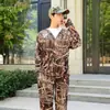 Y01 Ropa de Protección Solar para Exteriores para Hombres y Mujeres Ropa de Pesca Transpirable Delgada Vista de Pesca Elástica Verano Delgada Ropa de Pesca Camuflada
