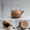 Cerámica Leña Vigas Elevadoras Hogar Cerámica Gruesa Tetera Retro Japonés Estufa Cálida para Té Cuerda Anti-Quemaduras Juego de Té Kung Fu