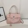 Primavera 2026 Nuevo Estilo Europeo y Americano Simple Gran Capacidad Casual Hebilla de Cierre Bolso Grande de Moda Tendencia Bolso de Hombro Cruzado para Mujer