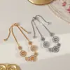 Nova Pulseira de Moeda Estilo Chinês Micro-Incrustada com Zircônia para Mulheres, Luxo Leve, Nicho, Requintada, de Alta Qualidade, Fashion, Versátil, Joia de Mão Elegante