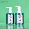 Botella Personalizada de Loción Corporal de 300 ml Hombro Recto Plano Crema Hidratante Separación de Agua Botella Vacía Plástico PET Botella de Cuidado