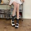 Estilo Japonés Primavera y Verano Delgados Encaje Dulce Lazo de Nailon Perla Seda Brillante Jk Calcetines de Tubo Medio Antishock para Niños