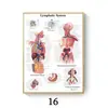 Pintura em Tela Poster de Anatomia Humana Músculos Mapa Humano Arte Imagem Ciência Sala Médica Pintura Decorativa Núcleo