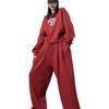 Sudadera estilo americano Traje deportivo para mujer Otoño e Invierno Moda Estudiante Chica Popular Calle Caliente Casual Correr Conjunto de Dos Piezas