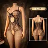 Lencería Sexy con Entrepierna Abierta, Ropa de Dormir Navideña de Malla, Medias, Falda, Coqueteo Sexy para Pareja, Uniforme Transparente, Conjunto de Tentación