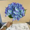 Hortensia de Tallo Único con Hojas Hortensia Artificial Boda Pequeña Floral Hortensia Arreglo Floral de Borde de Carretera Ramo de Flores Artificiales Decoración