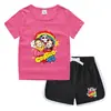 Camiseta de cuello redondo para niños de verano 2023, pantalones cortos, camisa informal coreana, camiseta interior absorbente de sudor para niños