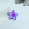 Pinza para el pelo de estilo vacacional romántico y colorido, popular transfronteriza, con flor de plumeria, accesorio floral fresco para el cabello para mujer