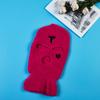 Gorro de invierno cálido para hombre, máscara de esquí resistente al frío, gorro de punto de lana de tres agujeros, gorro bordado, cubrebocas deportivo