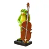 Novos Enfeites de Sapo Musical Transfronteiriços Decorações para Janela de Casa e Mesa Presente Engraçado de Aniversário Artesanato em Resina