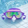 Gafas de natación Qi Lang con combinación de colores macarrón, lentes de alta definición antivaho, adecuadas para jugar en la playa, resistentes a impactos, equipo de natación para niños