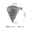 Embudo Plegable de Silicona en Stock, Embudo de Silicona, Herramienta Creativa para Dispensar Líquidos en el Hogar, Cocina, Venta al Por Mayor