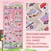 Pegatinas de Espuma Creativas de Animales de Dibujos Animados 3D para Recompensas Infantiles, Decoración de Fundas de Teléfono, Pegatinas de Burbujas Lindas y Creativas