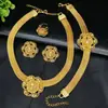 Collar, Pendientes, Pulsera, Anillo, Juego de Joyería, Juego de Cuatro Piezas, Accesorios de Boda Europeos y Americanos Africanos, Boda Nigeriana
