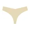 Tanga Europeo y Americano para Mujer Sin Pellizcos Sexy de Seda de Hielo Sin Costuras Ropa Interior Deportiva Yoga Invisible de Cintura Baja Pantalones Fitness Forma de T