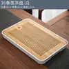 Bandeja de Té Pequeña para el Hogar con Drenaje Mesa de Té Simple Melamina Seca Remojo Bandeja de Bambú Rectangular Juego de Té Kung Fu Almacenamiento de Agua Venta al por Mayor