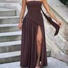 Vestido de Noite Novo Sexy Sem Alças Transfronteiriço da Amazon 2026 Tendência de Moda Aliexpress Vestido de Banquete Europeu e Americano