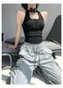 Top Curto de Alcinha Costas Nuas Sexy para Mulheres, Roupa Íntima de Verão e Primavera, Top Sem Mangas para Usar por Baixo ou por Cima