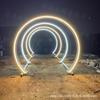 Celebridade da Internet Aço Inoxidável Arco Névoa de Água Portão Ponto Turístico Shopping Center Umidificação de Verão Resfriamento Atomização Decoração de Túnel Ornamentos