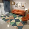 Nueva Alfombra de Piso Sala de Estar Dormitorio Lujo Ligero Alta Calidad Simple Cobertura Total Sofá Alfombra de Piso Grande Mesa de Café Limpiable Alfombra de Mesita de Noche