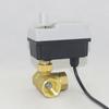 Válvula de Bola Eléctrica Electromagnética de Dos Hilos Operada Manualmente con Apagado y Reinicio, Bidireccional, de Tres Vías, para Aire Acondicionado de Agua y Aire, Calefacción de Piso, 220V