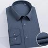 Camisa de Modal Masculina Manga Longa Absorção de Umidade Respirável Anti-Amassar Negócios Outono Elástica Camisa Branca Masculina