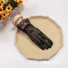 Guantes Sexy para Novia de Boda, Adelgazantes, para Conducir, Protección Solar, Cortos Estilo Coreano Encaje de Boda Guantes de Boda Elásticos