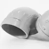 Compresor de Aire Ahorro de Energía Tubería Accesorios para Zanjas Codo de 90 Grados Grado Industrial DN76-219 Múltiples Modelos Abrazadera de Acero Fundido
