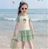 Tecido de Poliéster Roupa de Banho Infantil Moda Meninas Princesa Fofa Confortável Roupa de Banho para Crianças de Meia-idade e Grandes Roupa de Banho de Verão para Praia