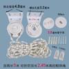 Accesorios para Persianas Enrollables Cabeza de Hierro Cuerda Gruesa para Tirar Control de Cadena de Bolas Polea de Cortina Hebilla Giratoria Soporte de Fijación para Persianas de Tela