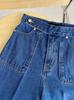 Nuevos Jeans Rectos Retro para Mujer Moda Primavera y Otoño Sueltos Corte Dipped Slim Pantalones Casuales Pequeños para Mujer para Cabello