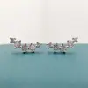 Pendientes de plata de ley S925 con sonrisa y circonita brillante, diseño único, simples, hipoalergénicos, pequeños pendientes, joyería para mujer, directo de fábrica