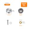 Espejo publicitario de acero inoxidable 304, cubierta decorativa para uñas, tornillo para uñas de vidrio, cartelera acrílica, fea tapa con hebilla decorativa