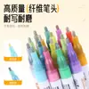 Pluma de contorno de doble línea transfronteriza para informes escritos a mano, Marcador de resaltado de color especial para estudiantes, Marcador fluorescente