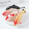 Modelo de Peixe Koi de Simulação em PVC Pingente de Chaveiro de Peixe Dourado Peixe Ornamental Tanque de Peixes Paisagismo Decorativo Adereços Decorativos