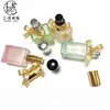 Atacado Frasco Decantador de Perfume Colorido Fosco Degradê 10ml com Pingente de Tampa Madeira de Faia Frasco de Perfume Rolo Bola Frasco de Óleo Essencial